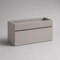 Mobile sottolavabo sospeso in MDF con 2 cassetti, tortora, 80 × 46 × 55 cm